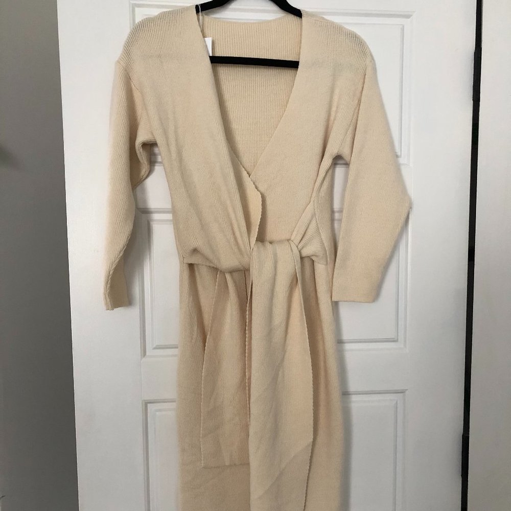 Wrap Knit Dress-Maternity/Nursing